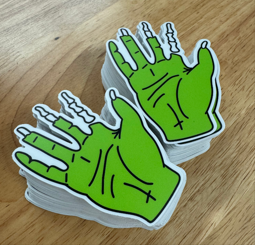 Die cut stickers